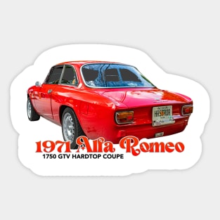 1971 Alfa Romeo 1750 GTV Hardtop Coupe Sticker